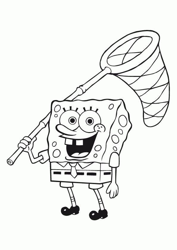 Plansa de colorat cu Spongebob 53 68